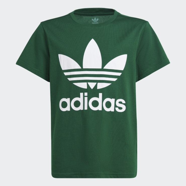 Moda Adidas Trefoil Camiseta Verde Oscuro