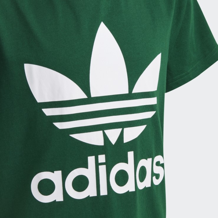 Moda Adidas Trefoil Camiseta Verde Oscuro