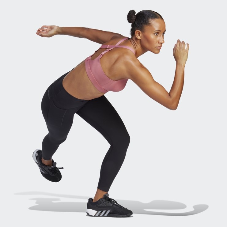 Sujetador De Entrenamiento De Alta Sujeción Impact Luxe Rosa Adidas