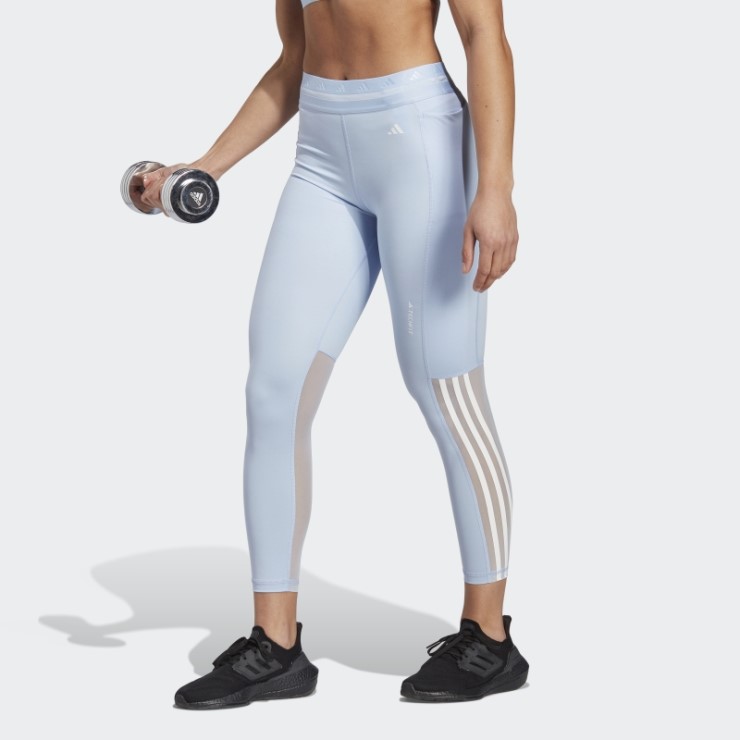 Leggings Techfit Hyperglam 7/8 Adidas Azul Amanecer