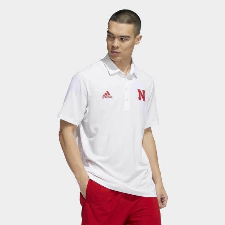 Adidas Polo De Entrenadores De Estadio Rojo