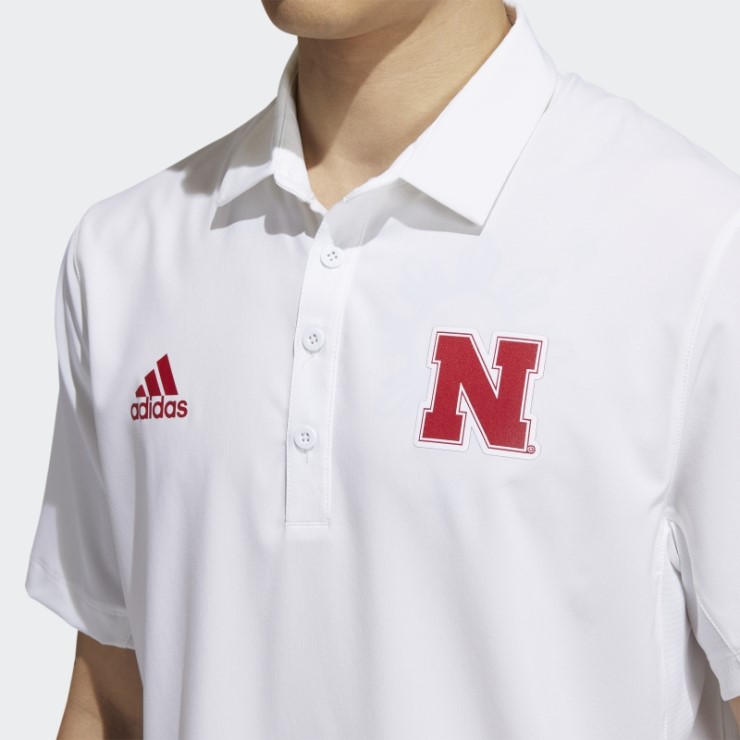 Adidas Polo De Entrenadores De Estadio Rojo