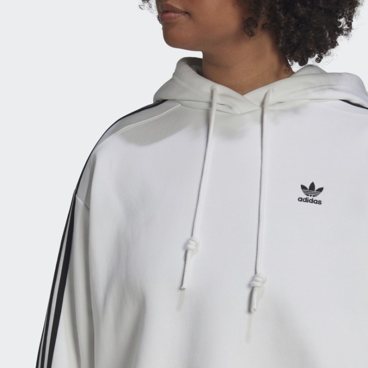 Adidas Adicolor Classics Sudadera Con Capucha (tallas Grandes) Blanco