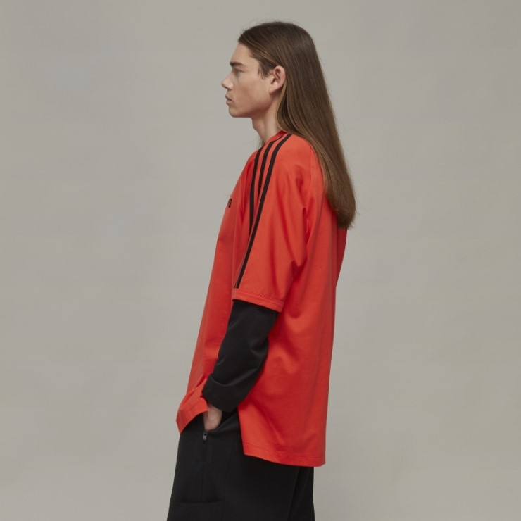 Hot Y-3 Camiseta De Manga Corta Con 3 Rayas Adidas