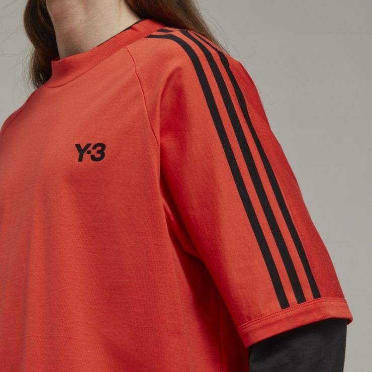 Hot Y-3 Camiseta De Manga Corta Con 3 Rayas Adidas