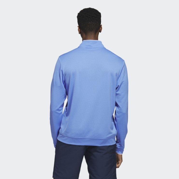 Adidas Jersey Con Cremallera De Un Cuarto Azul