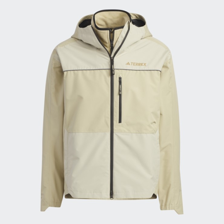 Chaqueta Adidas Utilitas 3 En 1 Tono Beige