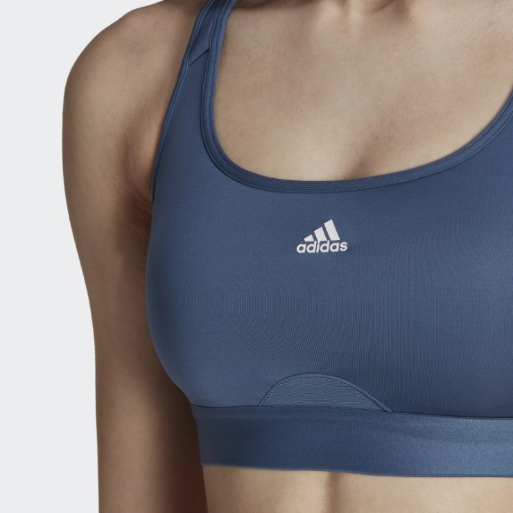 Sujetador Adidas Powerreact Training De Sujeción Media Acero