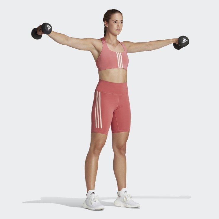 Sujetador De Entrenamiento De Sujeción Media Powerimpact Rojo De Adidas