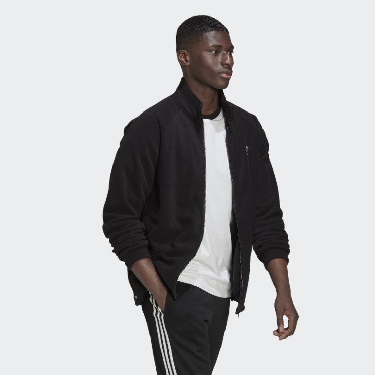 Adidas Adicolor Classics Trefoil Teddy Chaqueta Polar Negro