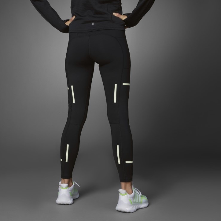 Adidas X-city Leggins De Running De Longitud Completa En Negro Fast Impact Reflect At Night