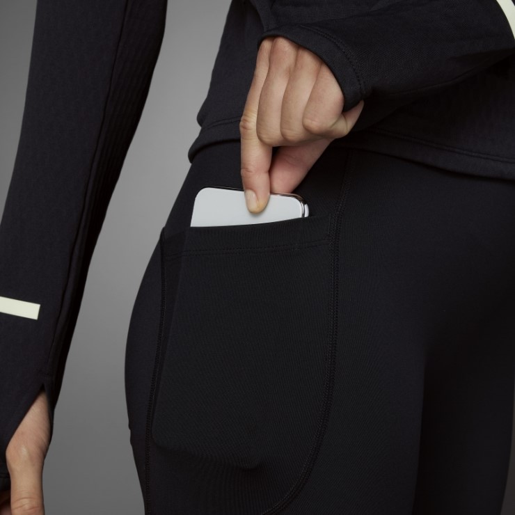 Adidas X-city Leggins De Running De Longitud Completa En Negro Fast Impact Reflect At Night