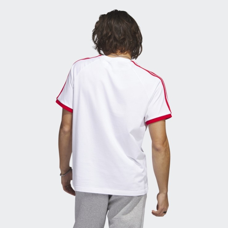 Camiseta Adidas Sst 3 Rayas Blanca