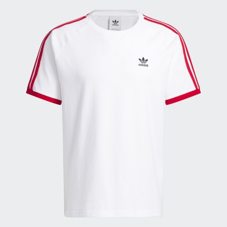 Camiseta Adidas Sst 3 Rayas Blanca