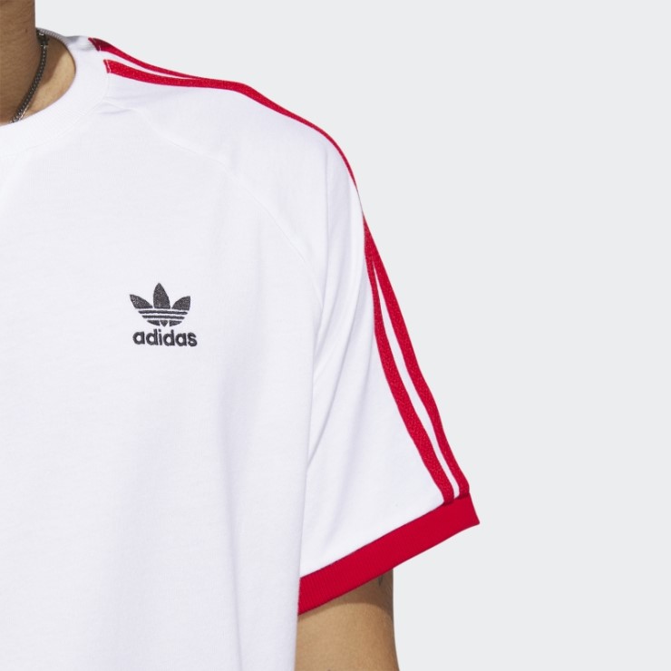 Camiseta Adidas Sst 3 Rayas Blanca