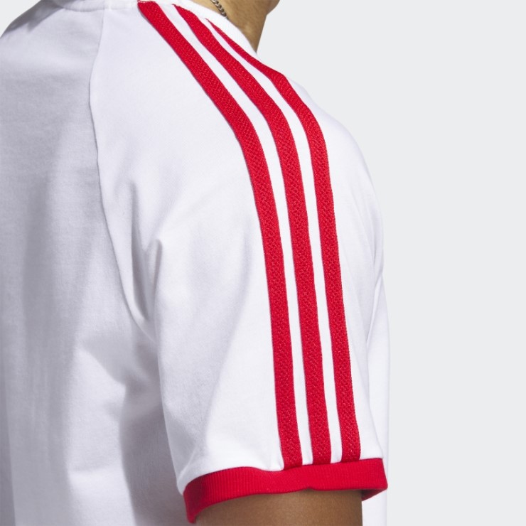 Camiseta Adidas Sst 3 Rayas Blanca
