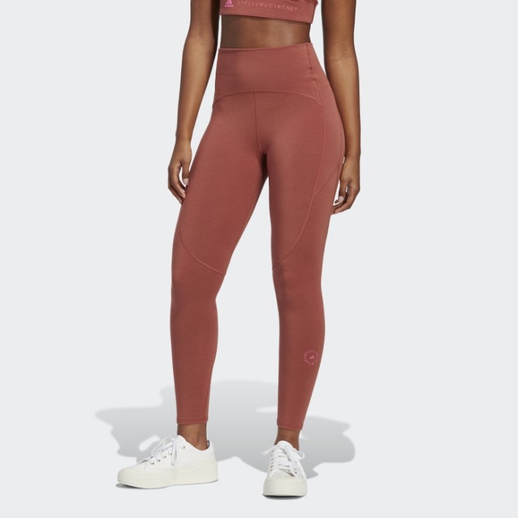 Sepia Adidas By Stella Mccartney 7/8 Polainas De Yoga Caliente