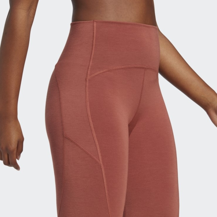 Sepia Adidas By Stella Mccartney 7/8 Polainas De Yoga Caliente