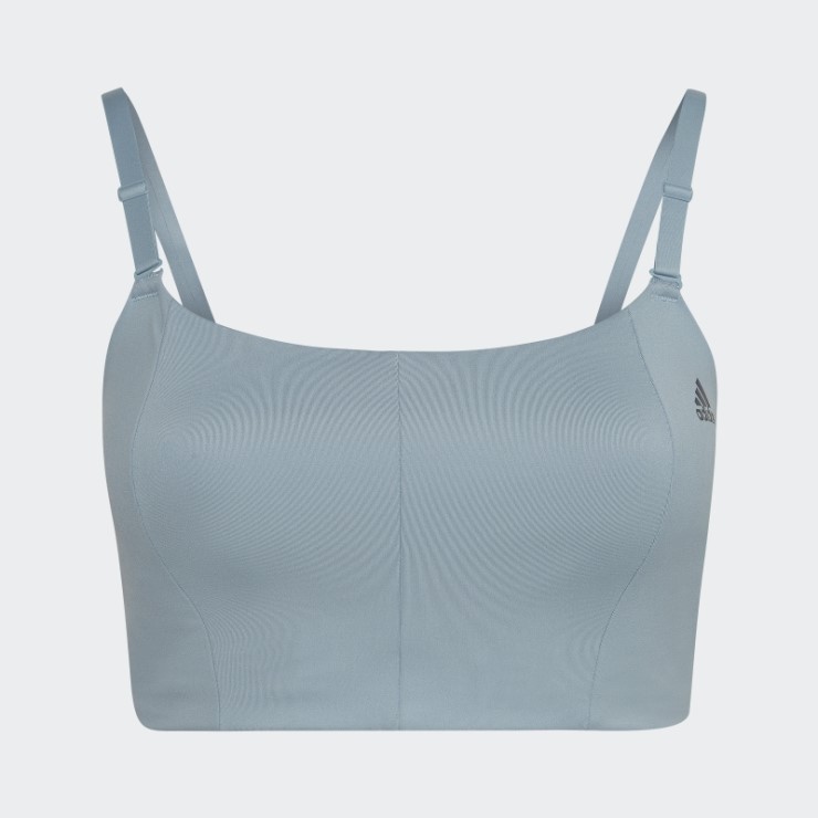 Sujetador Yoga Studio Light-support (tallas Grandes) Gris Adidas