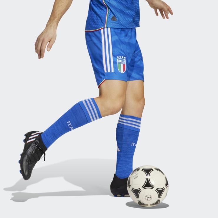 Pantalón Corto Adidas Azul Italia 23 Primera Equipación Autentico