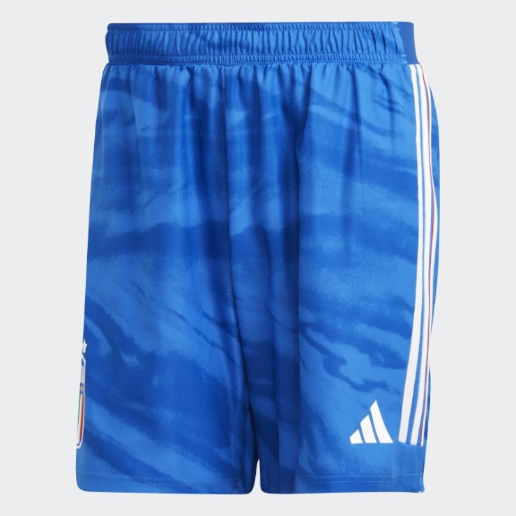 Pantalón Corto Adidas Azul Italia 23 Primera Equipación Autentico