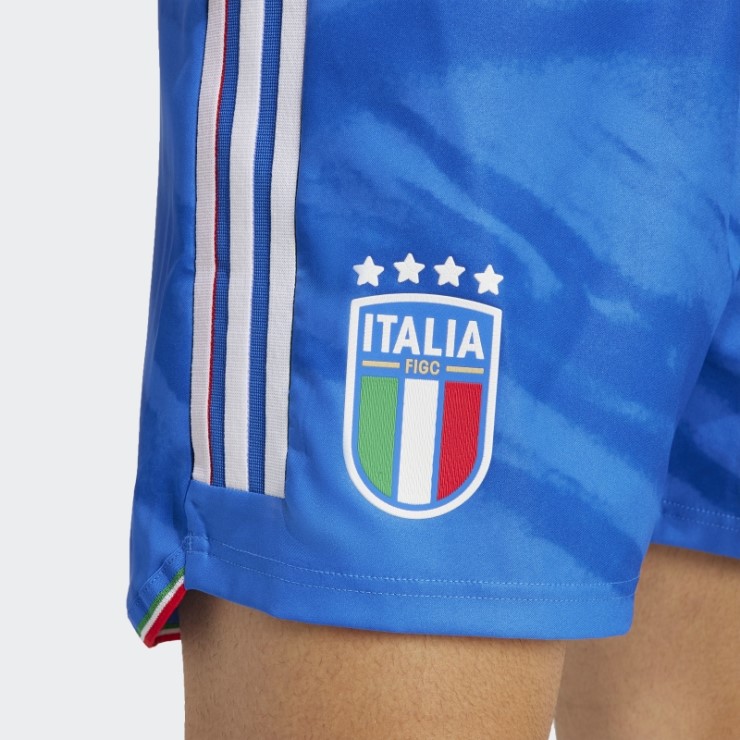 Pantalón Corto Adidas Azul Italia 23 Primera Equipación Autentico
