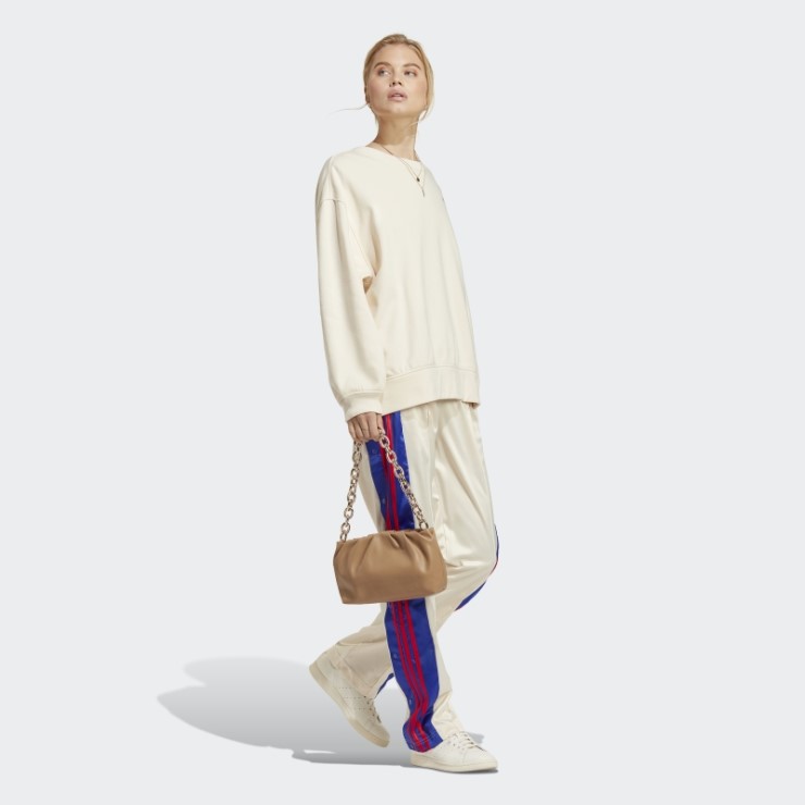 Sudadera Oversize Premium Essentials Adidas Blanca