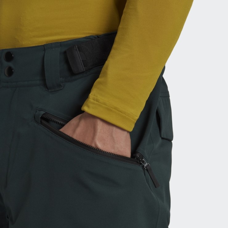 Pantalones De Nieve Aislantes De Dos Capas Verdes Adidas Terrex Resort