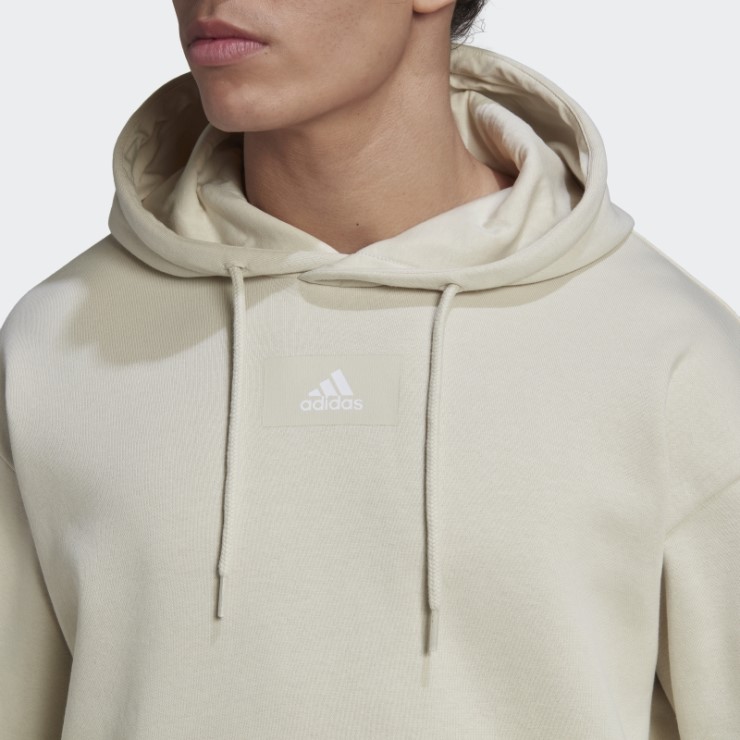 Adidas Essentials Feelvivid Sudadera Con Capucha De Algodón Y Hombros Caídos Aluminio