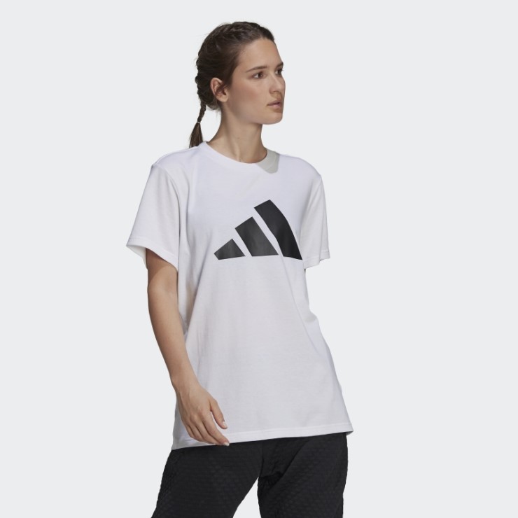 Camiseta Adidas Sportswear Future White Hot Icons Logo Graphic