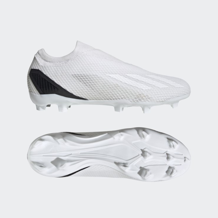 X Speedportal.3 Tacos De Fútbol Para Terreno Firme Sin Cordones Adidas Blanco