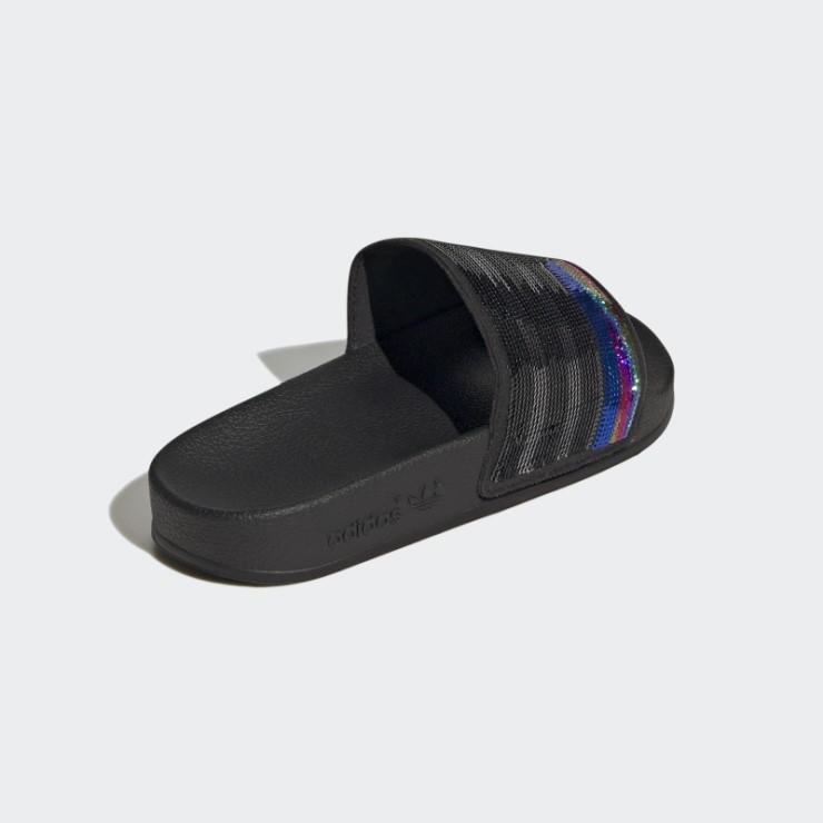 Chanclas Adidas Adilette Plateadas