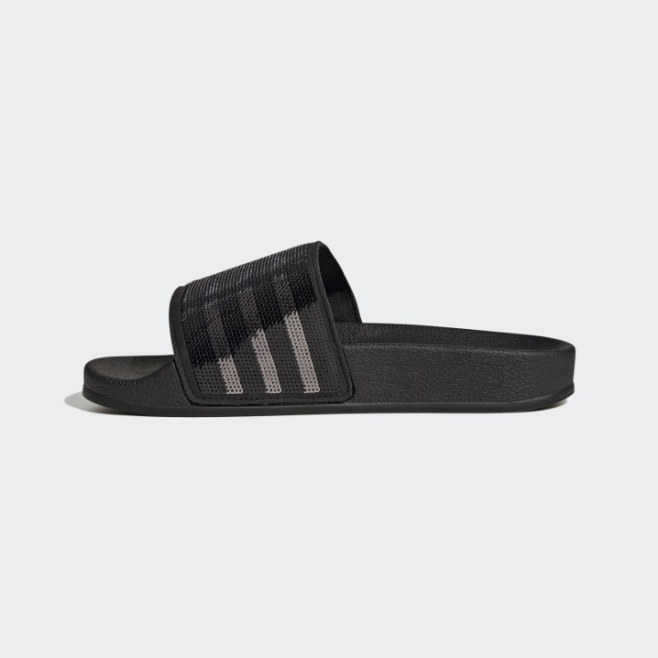 Chanclas Adidas Adilette Plateadas