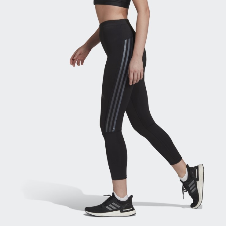 Adidas Run Icons 3 Rayas 7/8 Leggings De Running Negros