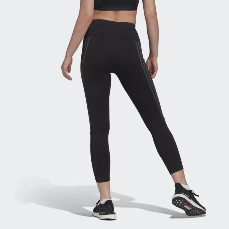 Adidas Run Icons 3 Rayas 7/8 Leggings De Running Negros