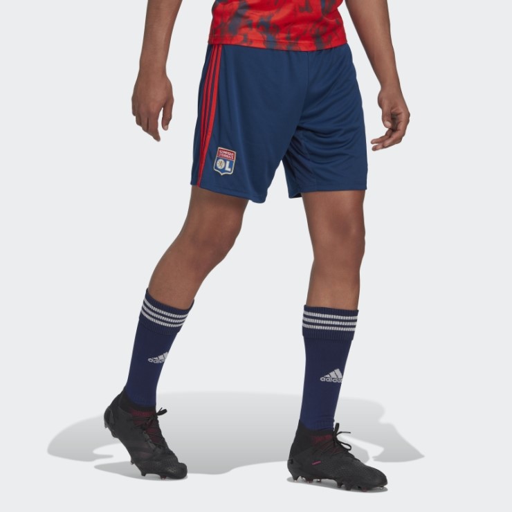Pantalón Corto Adidas Olympique Lyonnais 22/23 Segunda Equipación Azul Misterio