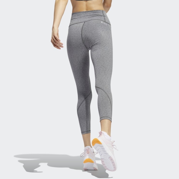Leggings Adidas Optime Training 7/8 Gris Oscuro Jaspeado