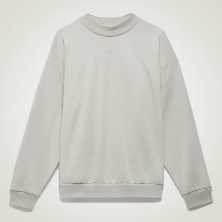 Sudadera Adidas Basketball Crew Gris Metal