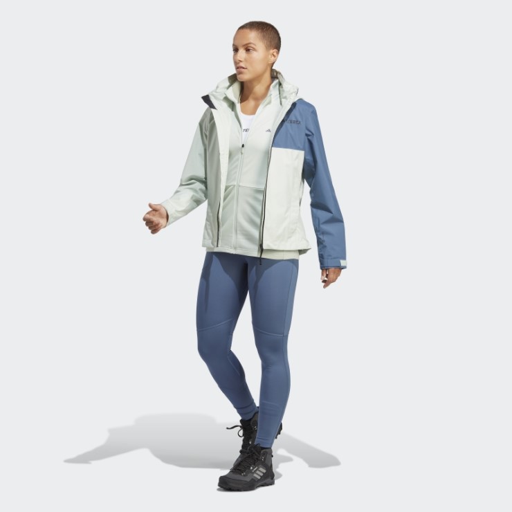 Chubasquero De 2 Capas Verde Terrex Multi Rain.rdy Adidas
