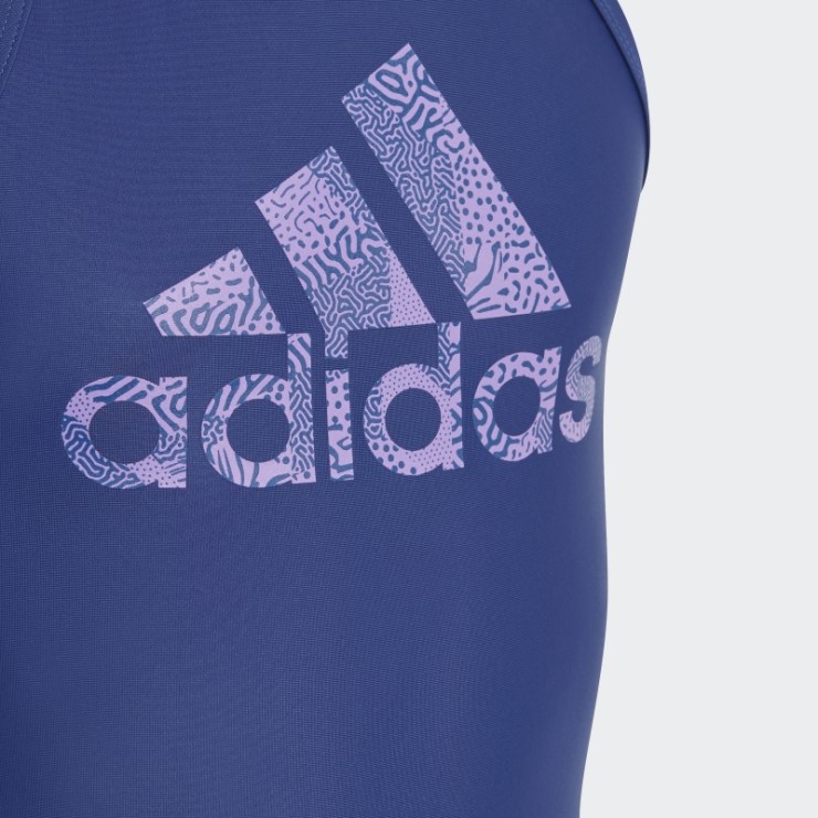 Bañador Adidas Con Logo Grande En Azul Victoria
