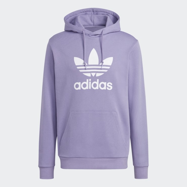 Adidas Sudadera Con Capucha Adicolor Classics Trefoil Lila