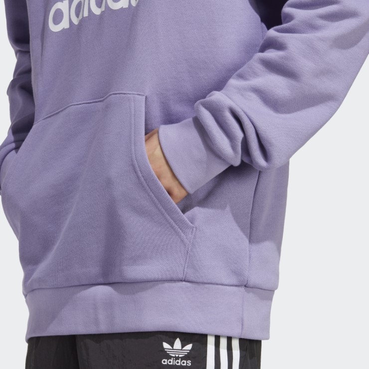 Adidas Sudadera Con Capucha Adicolor Classics Trefoil Lila