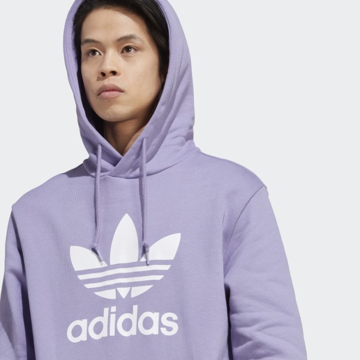 Adidas Sudadera Con Capucha Adicolor Classics Trefoil Lila
