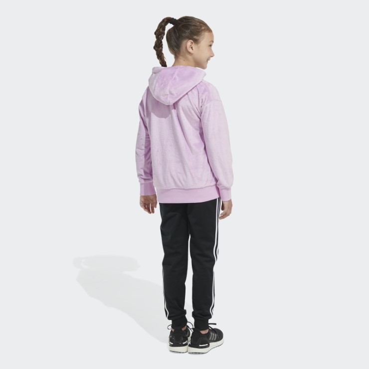 Adidas Acogedora Sudadera Con Capucha De Lana Lila
