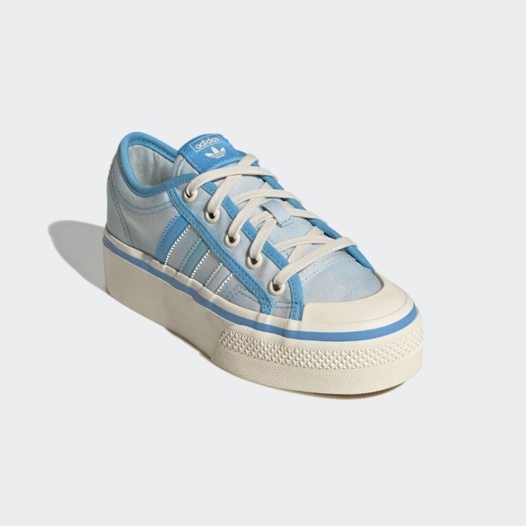 Zapatillas Nizza Plataforma Azul Adidas