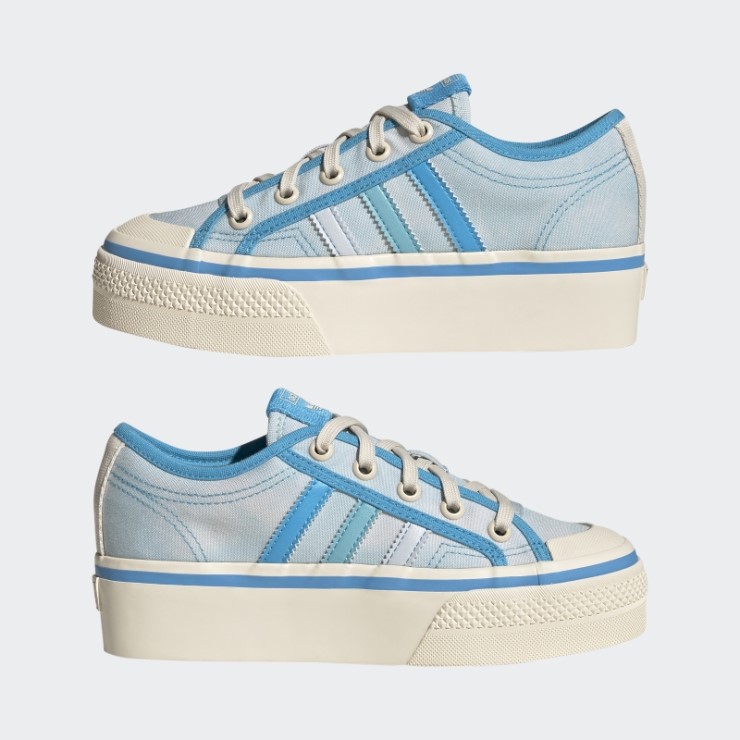 Zapatillas Nizza Plataforma Azul Adidas