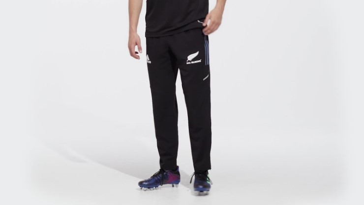 Pantalón De Chándal De Presentación All Blacks Rugby Negro Adidas