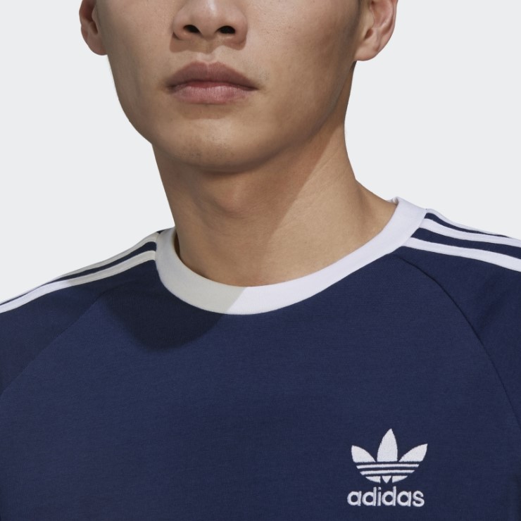 Camiseta Adidas Adicolor Classics 3 Rayas Noche índigo