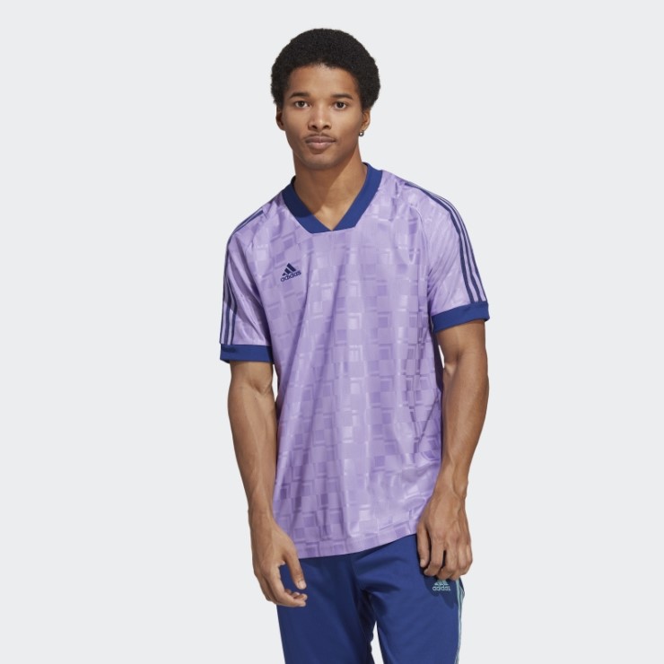 Camiseta Tiro Manga Corta Violeta Adidas