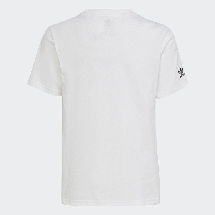 Adidas Camiseta Blanca Con Gráfico